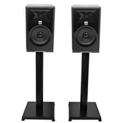 Pair JBL 305P MkII 5 Powered Studio Monitor Monitoring Speakers+21 Stands