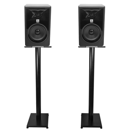 Pair JBL 305P MkII 5" Powered Studio Monitor Monitoring Speakers+37" Stands
