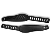 Pair L+R Life Fitness Stationary Bikes Compatible Long Pedal Straps | 2 W x 12-1/2 L AFTERMARKET Replacement for Exercise Bike Bicycle Cycle |Both sides slots | Heavy Duty Adjustable |