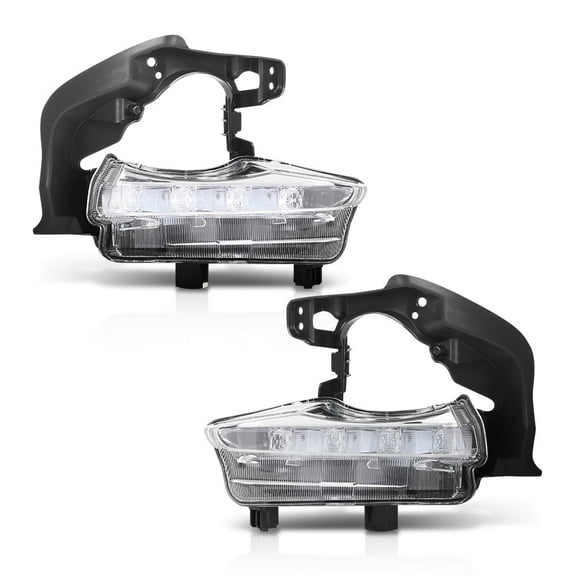 Pair LED DRL Daytime Running Light Driving Fog Lamp Left & Right Side Fit For 2014-2016 Toyota Highlander