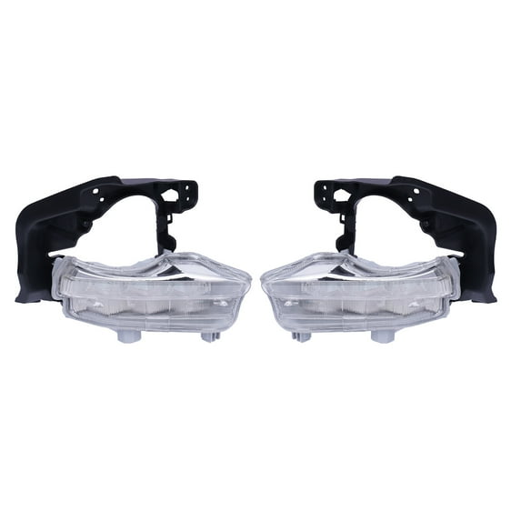 Pair LED DRL For Toyota Highlander 2014 2015 2016 Daytime Running Light Fog Lamp, 1* Left Daytime Running Light+ 1* Right Daytime Running Light