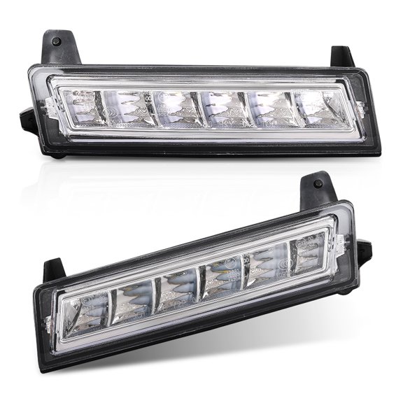 Pair LED Fog Lamp Daytime Running Lights Fit for Benz ML Class GL Class 2008-2013/ GLK Class 2009-2013 LH Driver & RH Passenger Side 2PCS, A1648200656, A1648200756