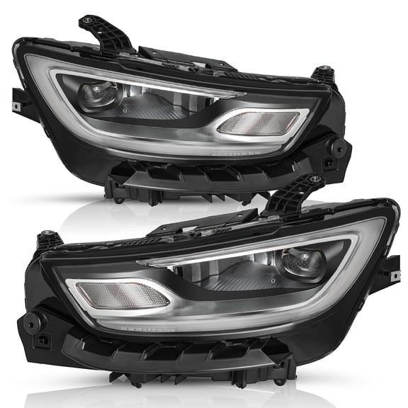 Pair LED Headlamp For 2021 2022 2023 Chrysler Pacifica Headlights W/Bulbs LH&RH