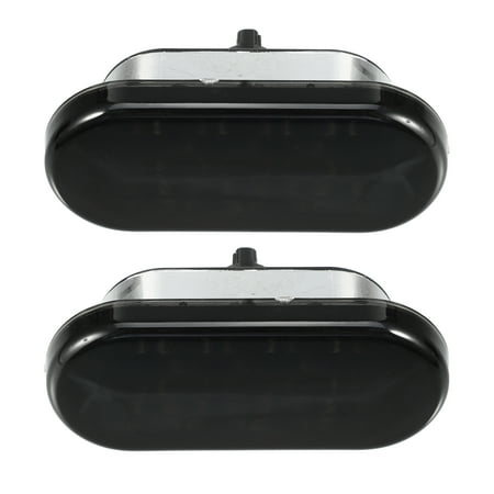 Pair LED Side Marker Turn Signal Lights Assembly Smoked for VW MK4 Golf Jetta GTI R32 Passat B5 Red