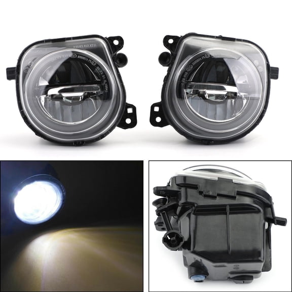 Pair LH+RH Front LED Fog Light Lamp For BMW 5 Series F10 F07 LCI CT SG