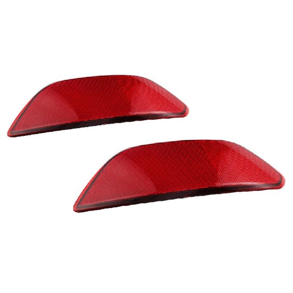 Pair Left + Right Rear Bumper Trim Reflector Red For Porsche Cayenne 2011-2014