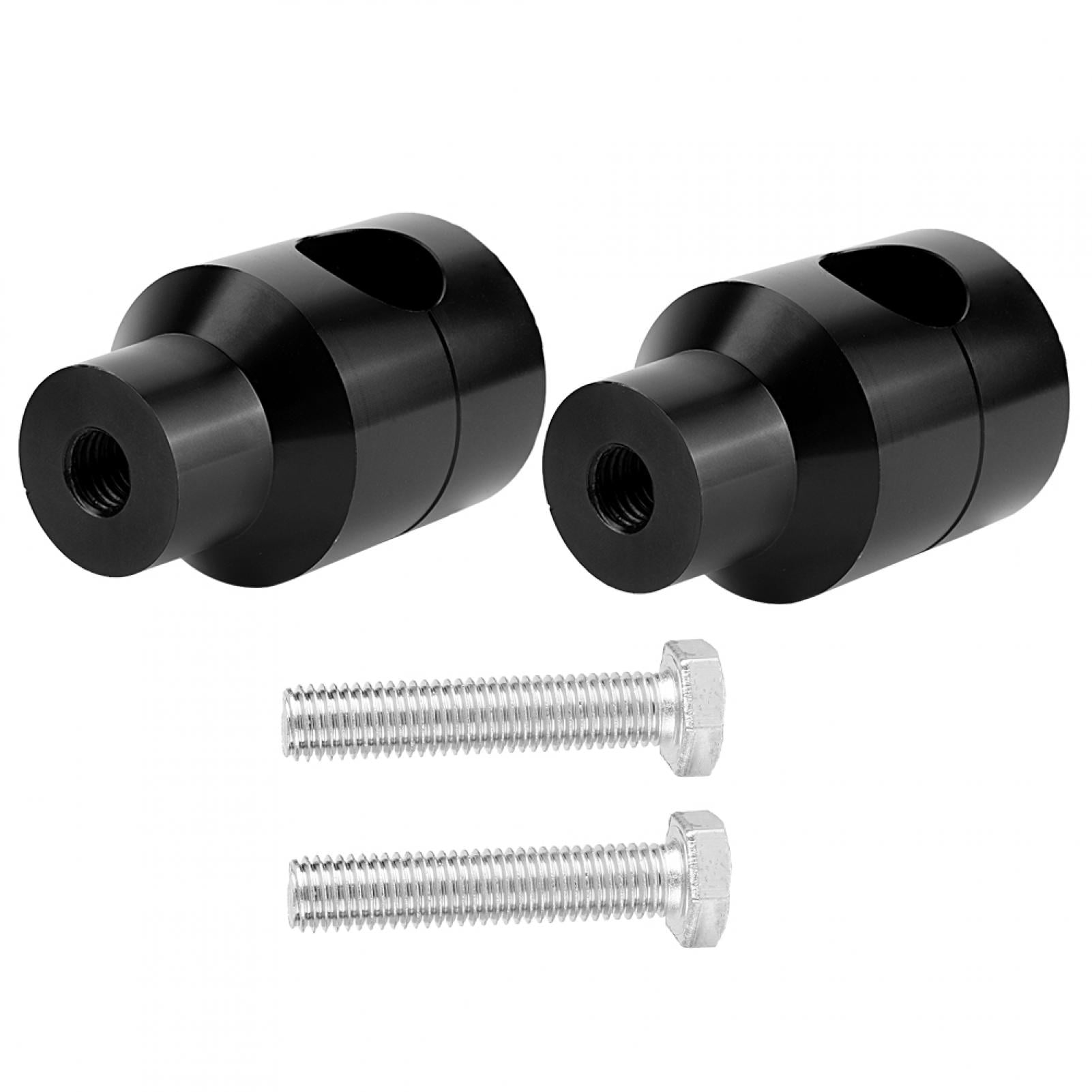 Pair Lift Handlebar Riser 22mm Aluminium Alloy for Motorcycle Modification (Black)
