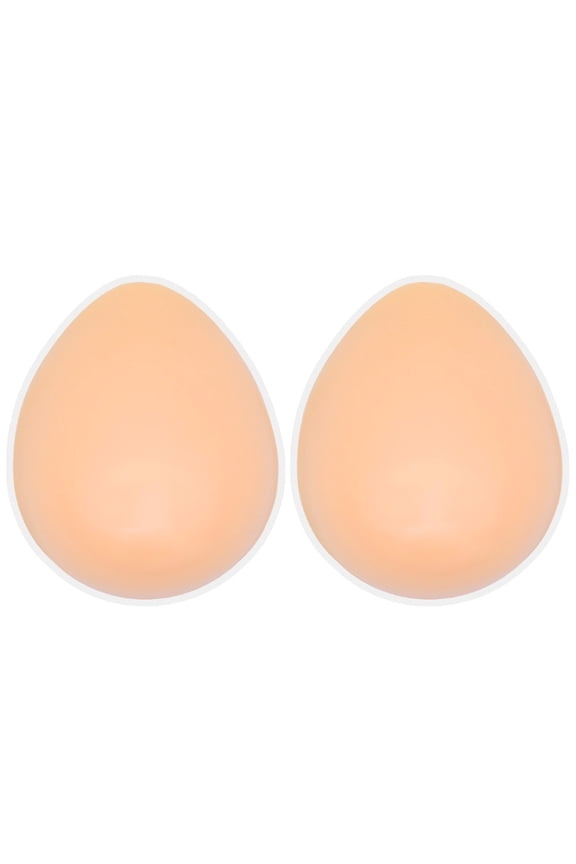 A Pair Medical-Grade Silicone Teardrop Breast Forms, Dripping-Shape Chest Prosthesis for Cosplay/Mastectomy Recovery, Durable Concave-Base Breast Forms