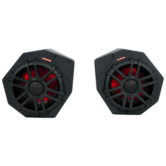 Pair Memphis Audio CANAMX365FE 75w RMS LED Speaker Pods For 2017+ Can Am X3