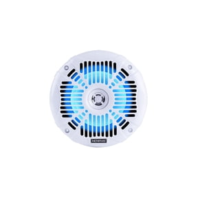 Memphis Audio MXA602SLW MXA OEM Fit 6.5" Marine Grade Coaxial Speakers, White With Blue LED - Pair