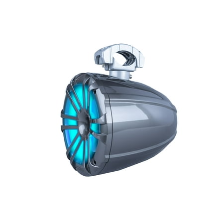 Memphis Car Audio - MXA Tower 8" 2-Way Marine Speakers (Pair) - Gunmetal