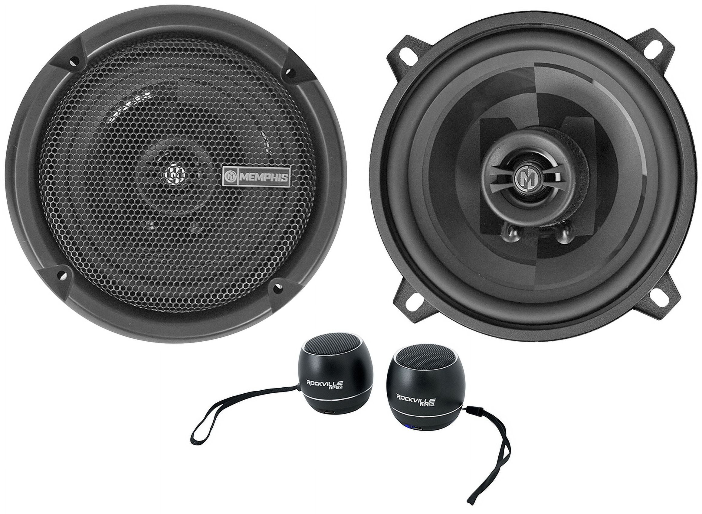 Pair Memphis Audio PRX5 5.25" 60 Watt 2-Way Car Speakers+Wireless Earbuds