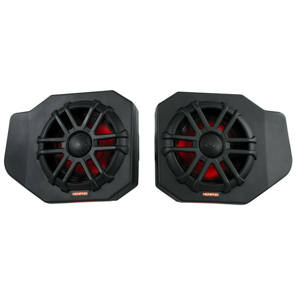 Pair Memphis Audio RNGR65FE18 75w RMS LED Speaker Pods For 2018+ Polaris Ranger