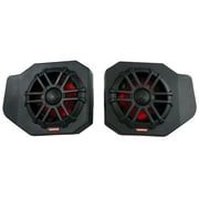 Pair Memphis Audio RNGR65FE18 75w RMS LED Speaker Pods For 2018+ Polaris Ranger