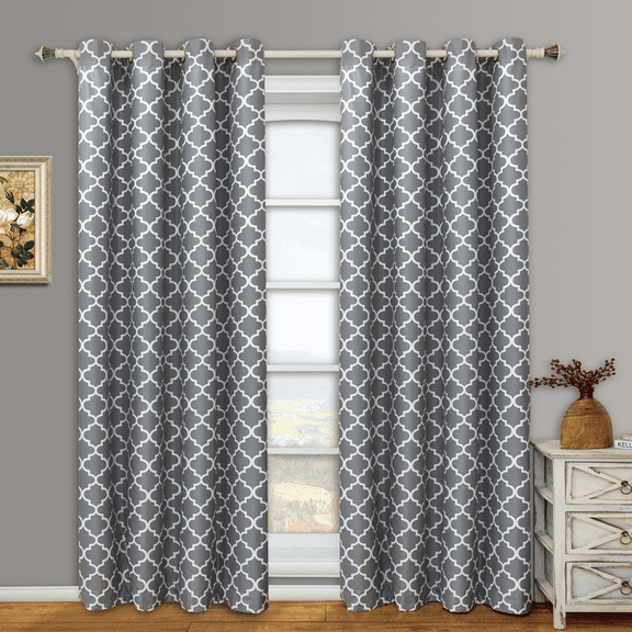 Pair Meridian Room Darkening Thermal-Insulated Grommet Window Curtain Panels (Set of 2)