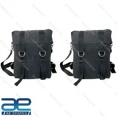 thumbnail image 1 of Pair Military Pannier Canvas Bag Black For Royal Enfield Classic 350 500CC EFI, 1 of 4