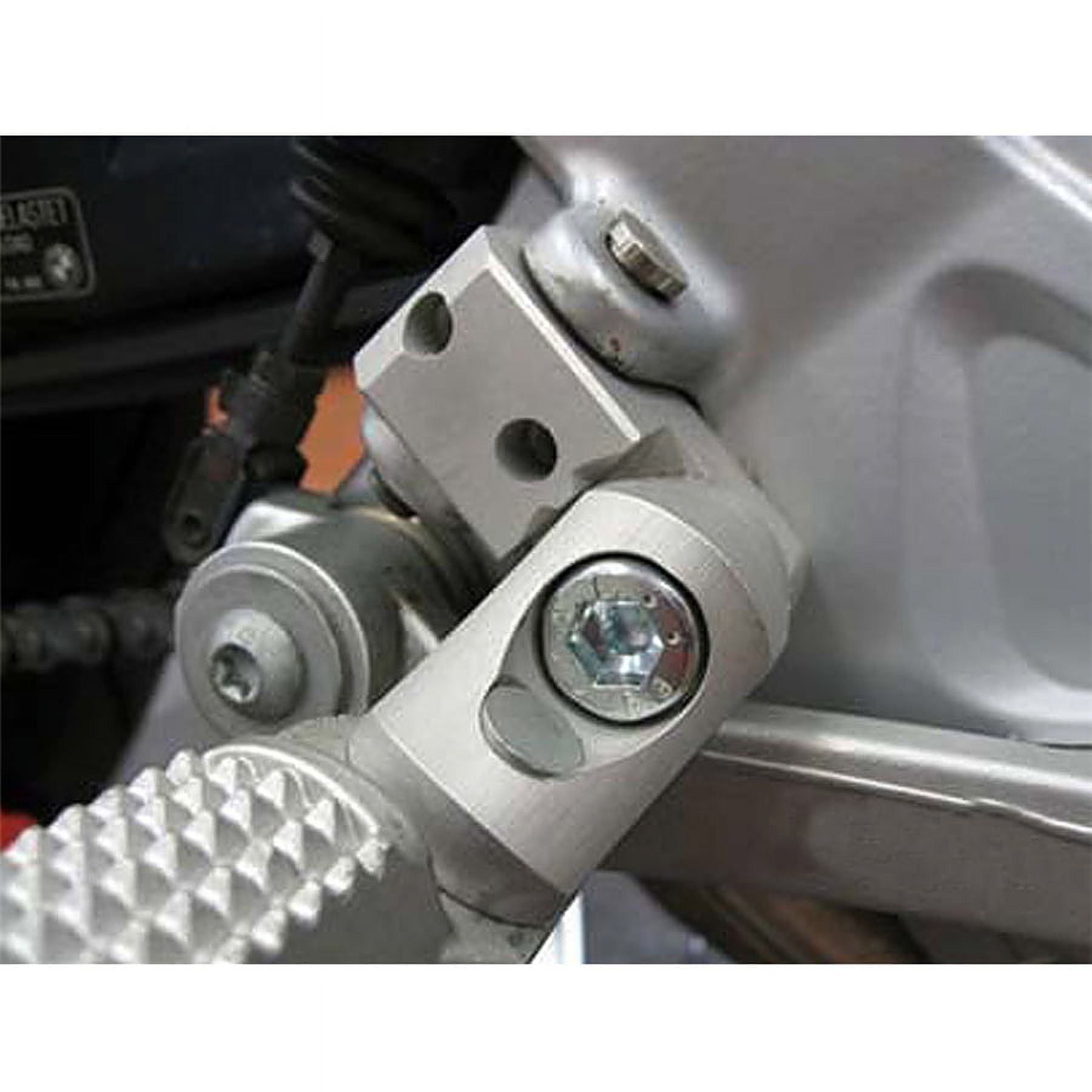 Pair Motorcycle Foot Peg Passenger Lowering Kit CNC Aluminum Universal Silver