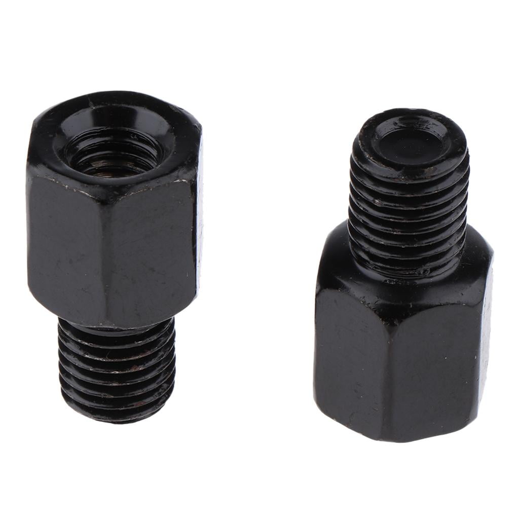 Pair Motorcycle Mirror Adapters RH 8mm Mount To RH10mm Mirror Scooter Moped