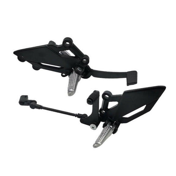 Pair Motorcycle Shift Lever Frontset Foot Peg Bracket Footrest Pedal Shifter Aluminum