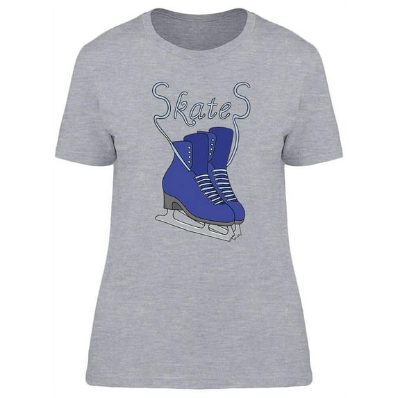 Pair Of Blue Skates T-Shirt Women -Image by Shutterstock, Female Medium