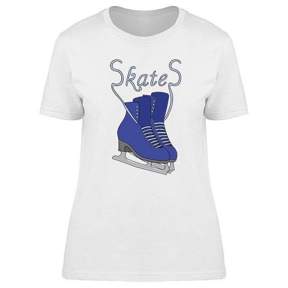 Pair Of Blue Skates T-Shirt Women -Image by Shutterstock, Female XX-Large