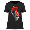 thumbnail image 1 of Pair Of Butterfly Koi Fish T-Shirt Women -Image by Shutterstock, Female 3X-Large, 1 of 2