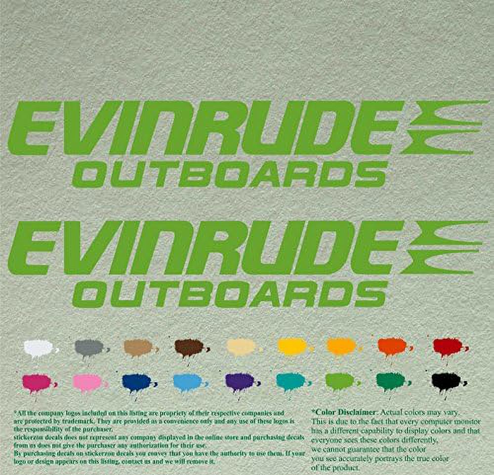Pair Of Compatible Replacement Outboards Decals Vinyl Stickers Boat