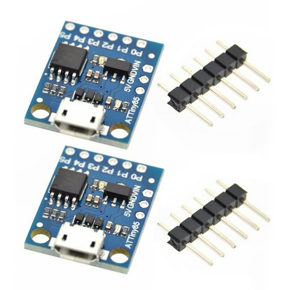Pair Of Digispark kickstarter USB Development Board For Programming