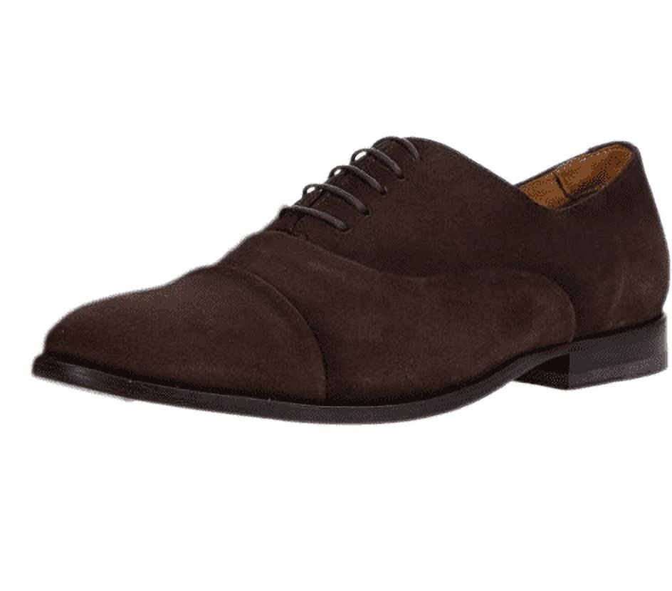 Pair Of Kings Mens Pure Nuts Cap Toe Brown Suede Lace Up Chocolate Dress  Oxfords (7) - Walmart.com