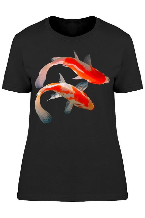 Pair Of Koi Fish Parallel T-Shirt Women -Image by Shutterstock, Female x-Large