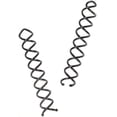 thumbnail image 1 of Pair Of Large Spiral Twist In Hair Pins Slides Clip 7.5cm (3") (Black), 1 of 2