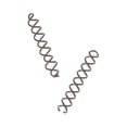 thumbnail image 1 of Pair Of Large Spiral Twist In Hair Pins Slides Clip 7.5cm (3") (Brown), 1 of 2