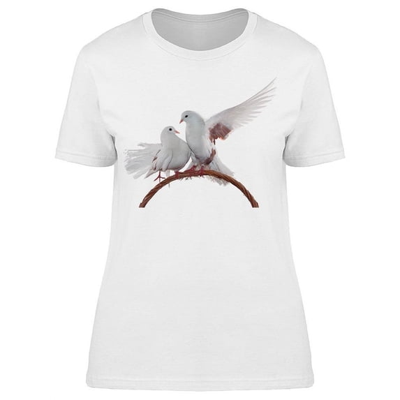 Pair Of Pigeons T-Shirt Women -Image by Shutterstock, Female Large