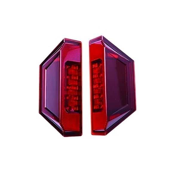 Pair Of Red Lens L.E.D Tail Lights Compatible With Polaris General 1000cc 1000cc Engine By Part Numbers 020-352