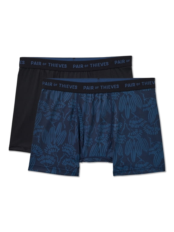 SuperFit Mesh Boxer Brief Blue 2pk L
