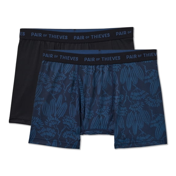 SuperFit Mesh Boxer Brief Blue 2pk M