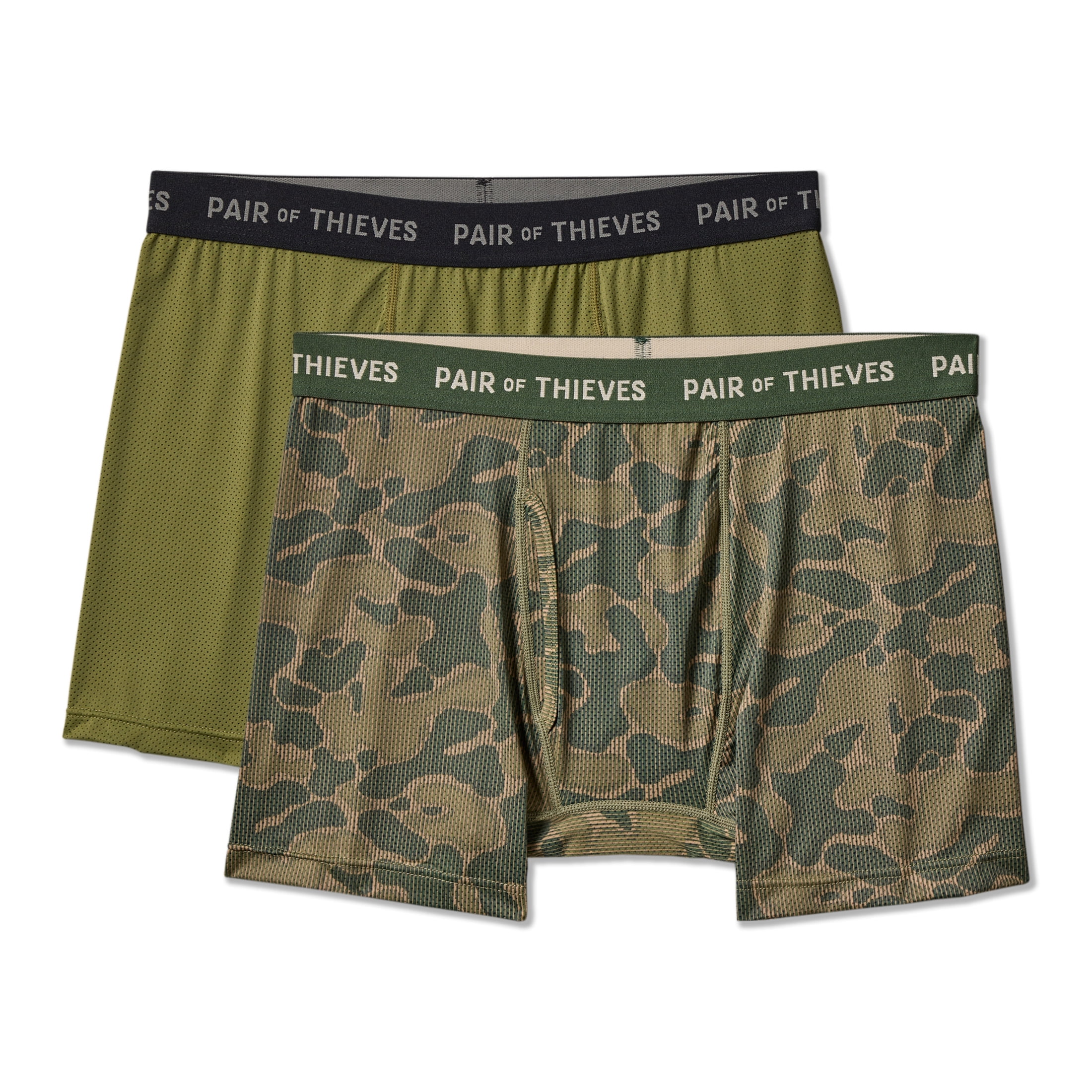 SuperFit Mesh Boxer Brief Olive 2pk XXL