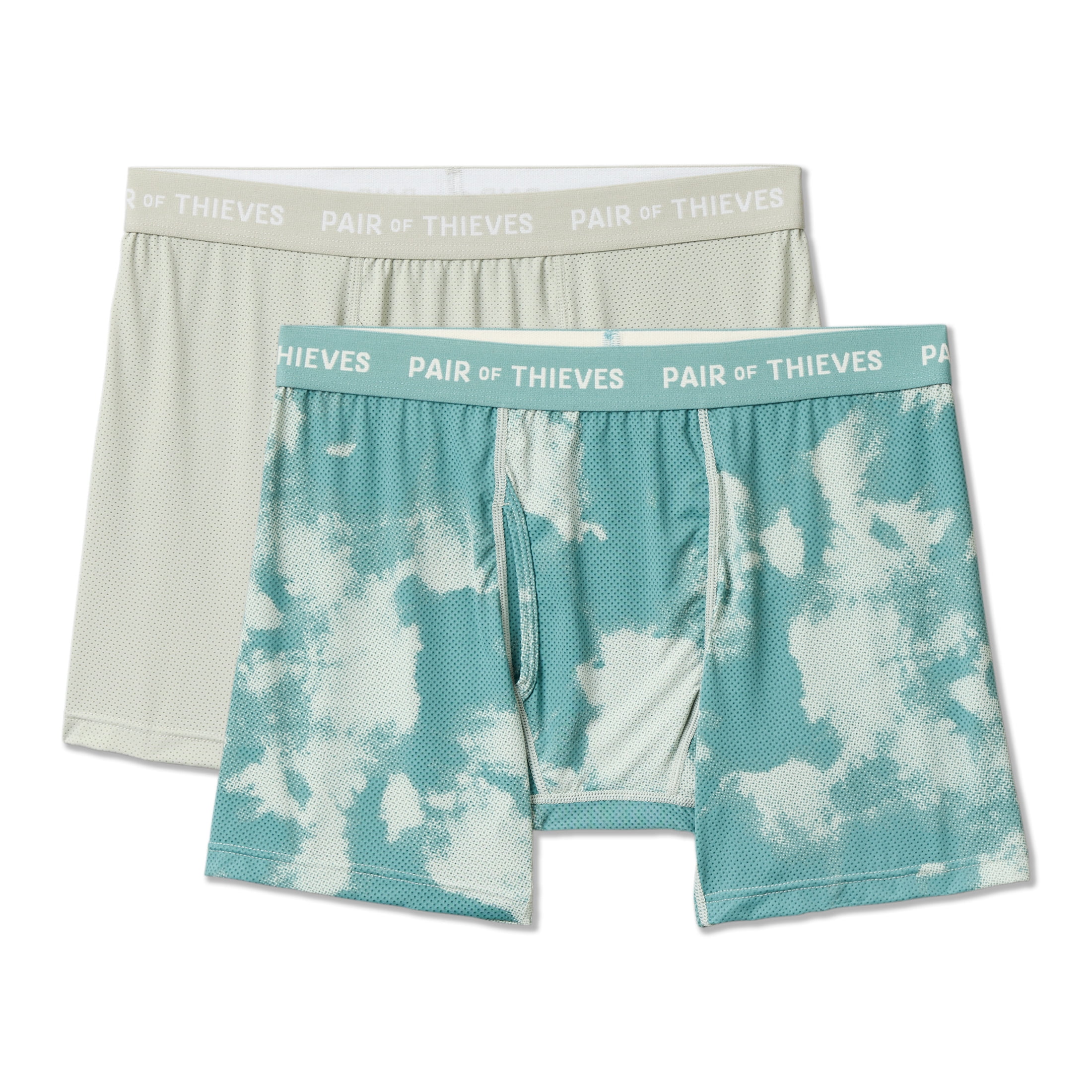 SuperFit Mesh Boxer Brief Sea Foam 2pk L