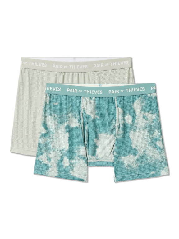 SuperFit Mesh Boxer Brief Sea Foam 2pk XXL