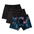 thumbnail image 1 of 4-Way Performance Stretch Boxer Brief Black Blue Print 3pk L, 1 of 5