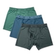 thumbnail image 1 of 4-Way Performance Stretch Boxer Brief Green Blue Grey 3pk L, 1 of 5