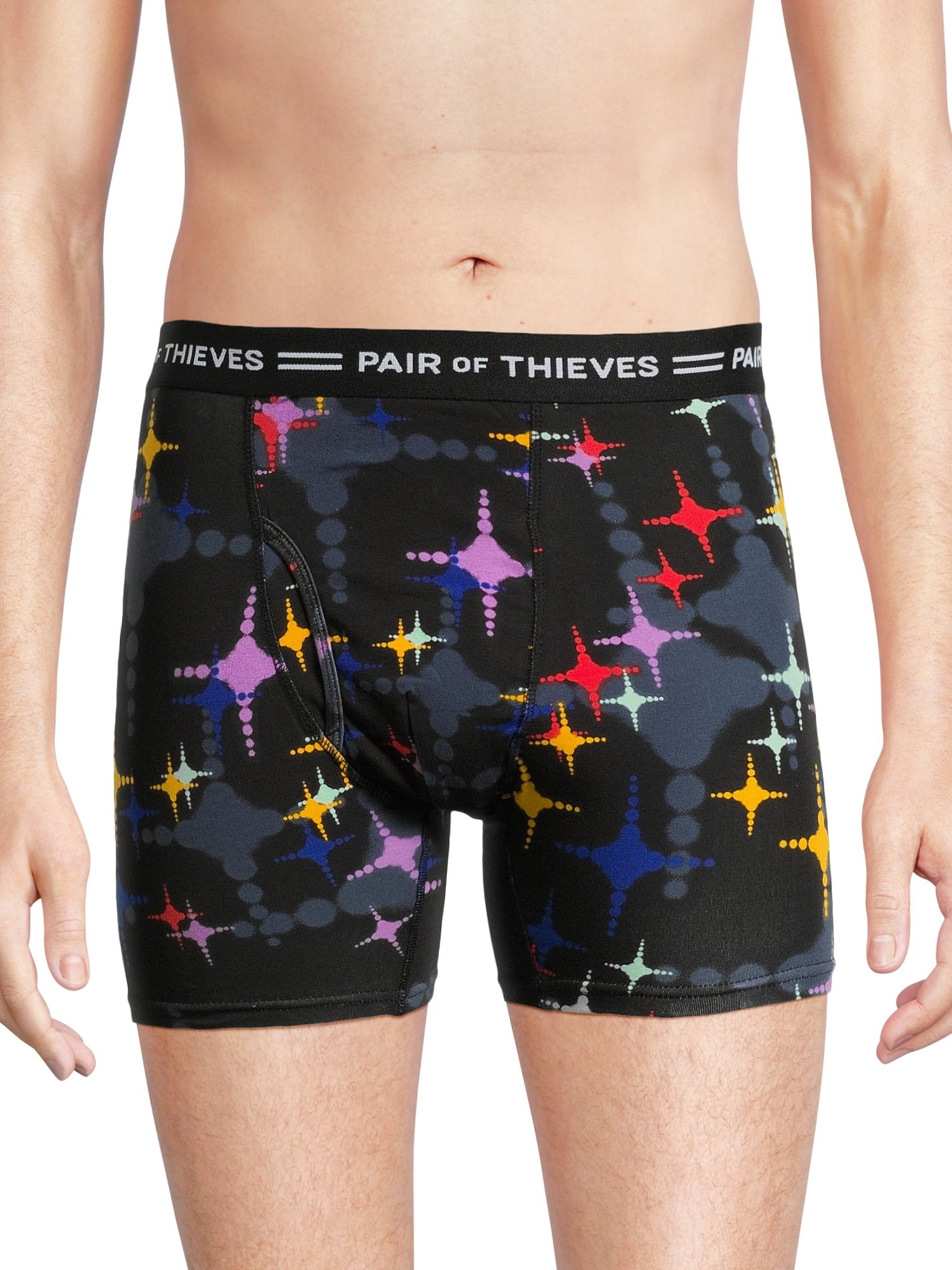 Pair Of Thieves Men's 4-Way Stretch Stars Boxer Briefs, 1-Pack ...