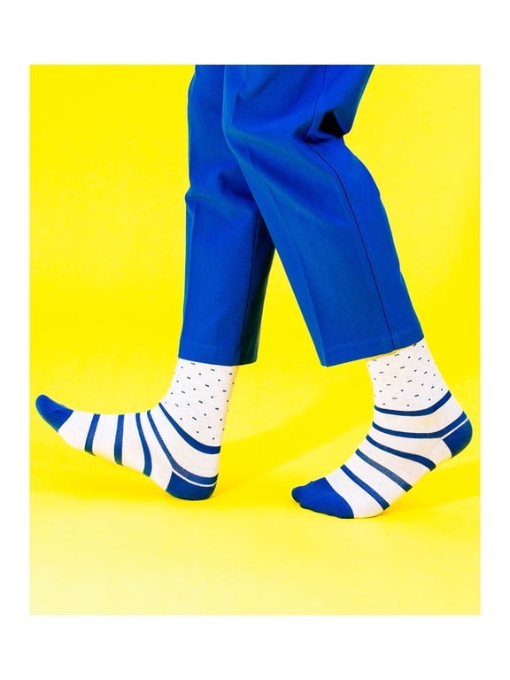 Mens Gale Force Winds Printed Socks Whitebluegold One Size