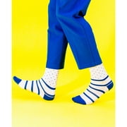 Pair Of Thieves Mens Gale Force Winds Printed Socks Whitebluegold One Size