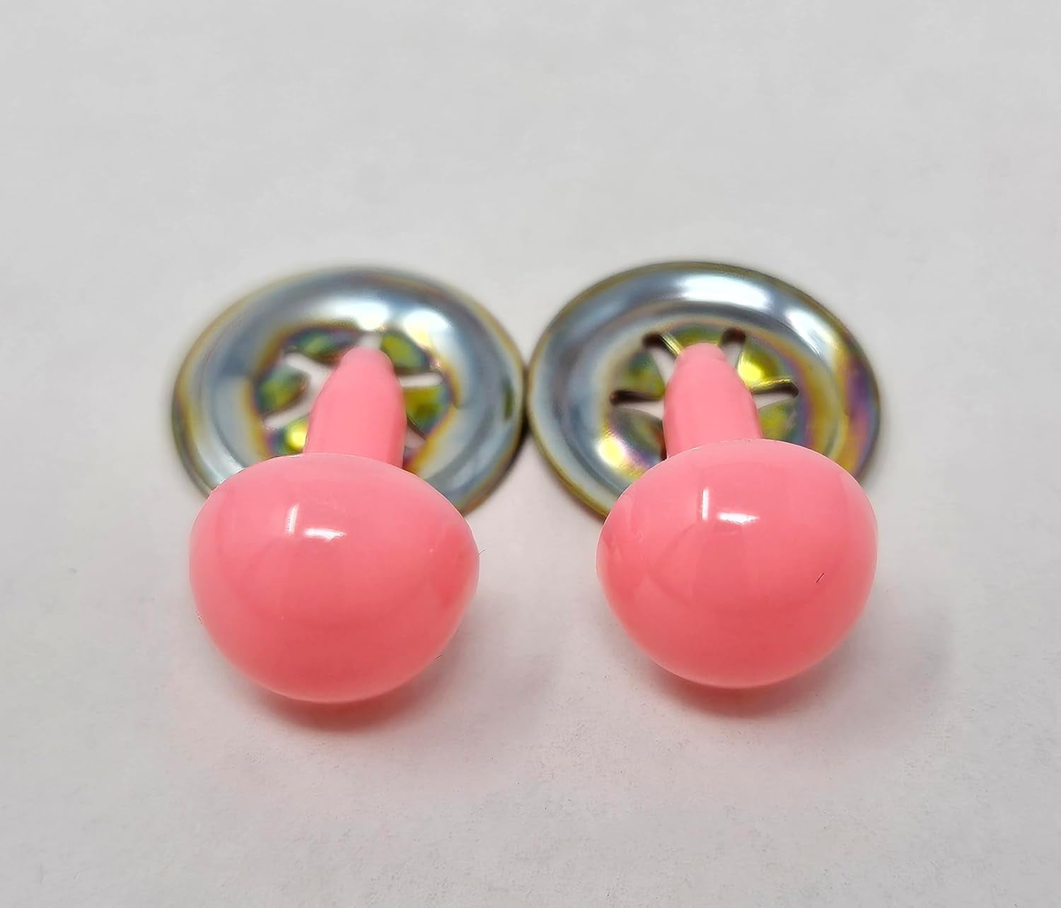 Pair Of Zim's 10Mm Half Round Plastic Safety Eyes Or Noses For Craft