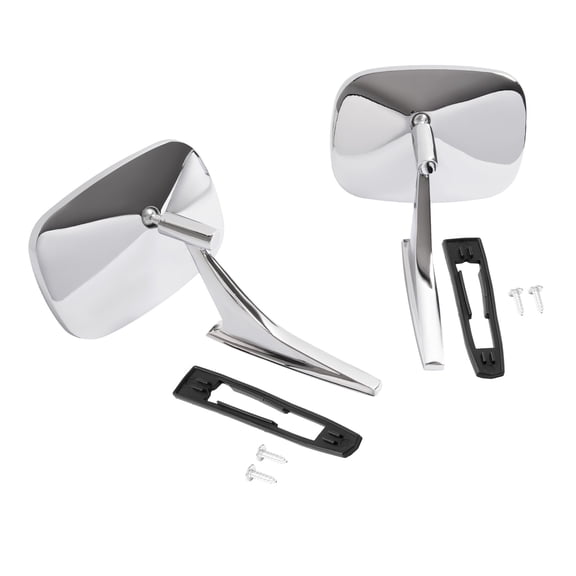 Pair Outside Door Mirrors For Chevy Camaro Nova Chevelle Impala El Camino 68 69