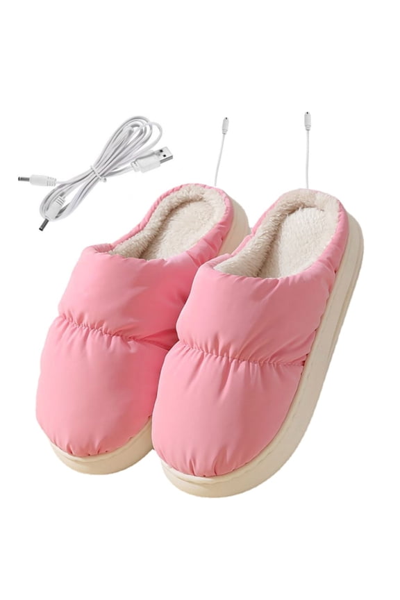 Pair Plush USB Electric Heating Slippers Shoe Keep Foot Warmer for Winter Cold Weather Women Men Foot Warmer