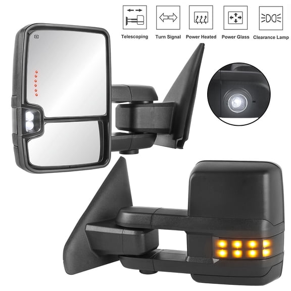 Pair Power Heated Tow Mirrors For 2003-2008 Dodge Ram 1500 2500 3500