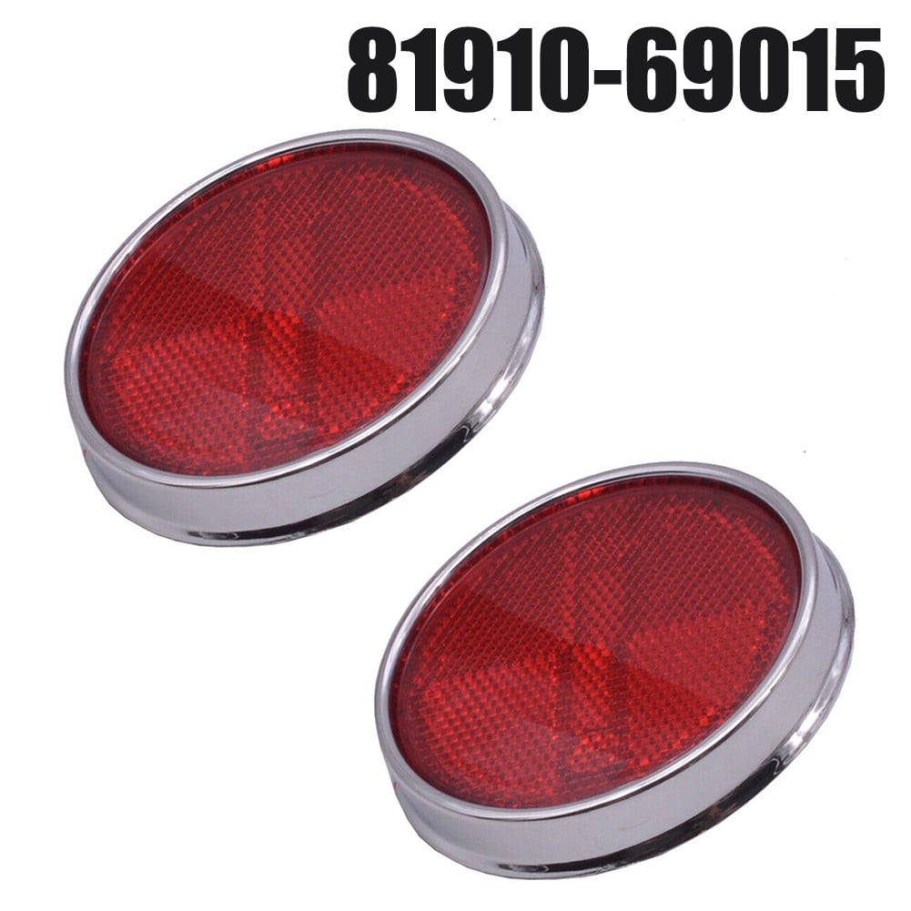 Pair Rear Reflector Lens Red For Toyota For Land Cruiser 19601973