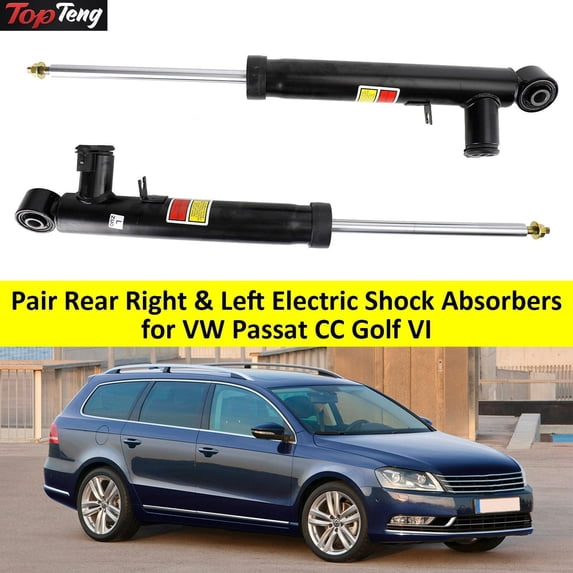 Pair Rear Right & Left Electric Shock Absorbers for VW Passat CC Golf VI